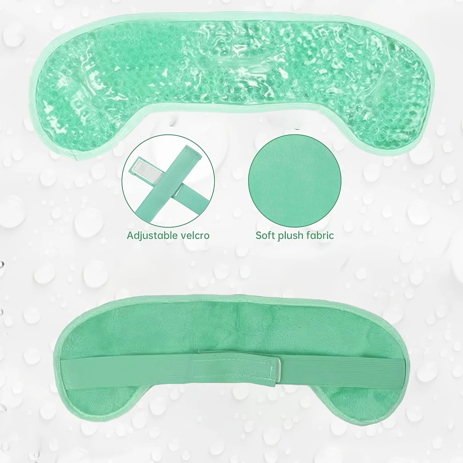 Reusable Gel Hat Type Ice Mask, Face Cold Compress Cooling Gel Headband Products, Physical Ice Massage Pillow Gel Oasis Select