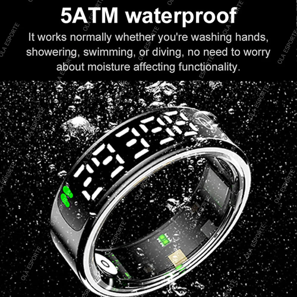Ola Esporte Smart Ring – Display, Gestures & Health Tracking