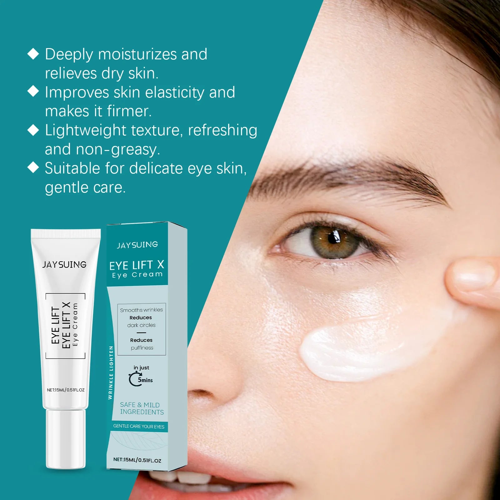 Jaysuing Eye Cream – Dark Circles, Fine Lines & Firming Anti-Aging Eye Cream Oasis Select