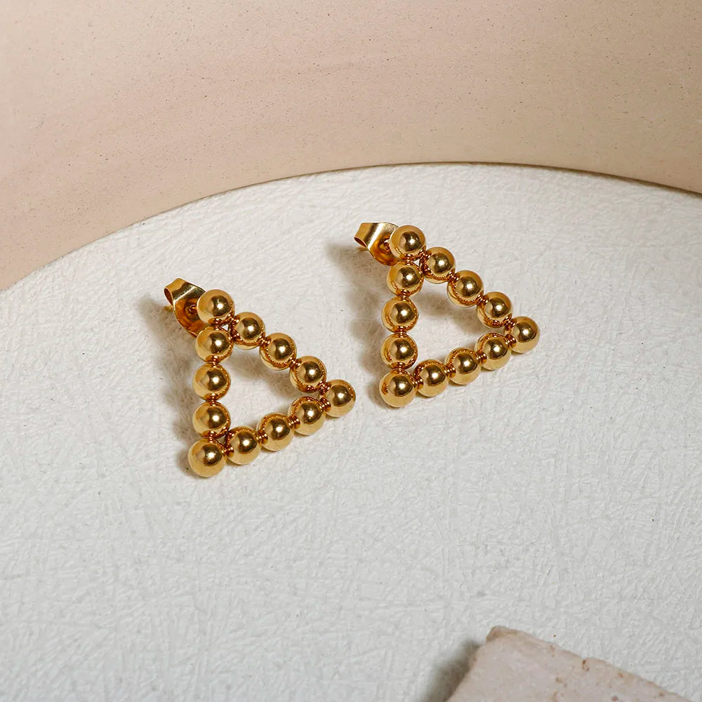 Hoop Earrings for Women Trendy Golden Stainless Steel Earring Jewelry New Oasis Select
