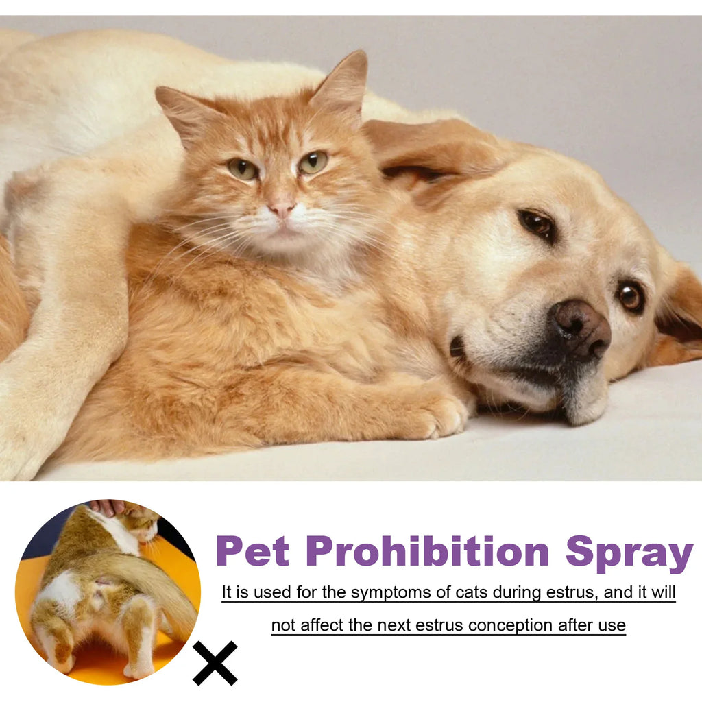 Pet Calming Spray Pheromone Mood Calming Diffuser Improve Estrus Agitation Anxiety Relief Prevent Howling Cat Dog Health Supply Oasis Select