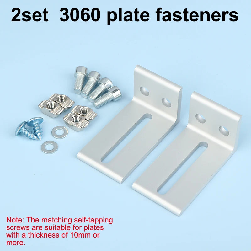 1/2Pcs Aluminum Profile Frame Support Brackets Layer Plate Outer Side Fixing Parts Compatible with 2020 3030 4040 Oasis Select 10