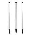 1-6PCS Universal Dual Use Screen Pen For Ipad Stylus For Lenovo Android Tablet Phone Stylus For Xiaomi For Samsung Capacitance Oasis Select Silver 3PCS