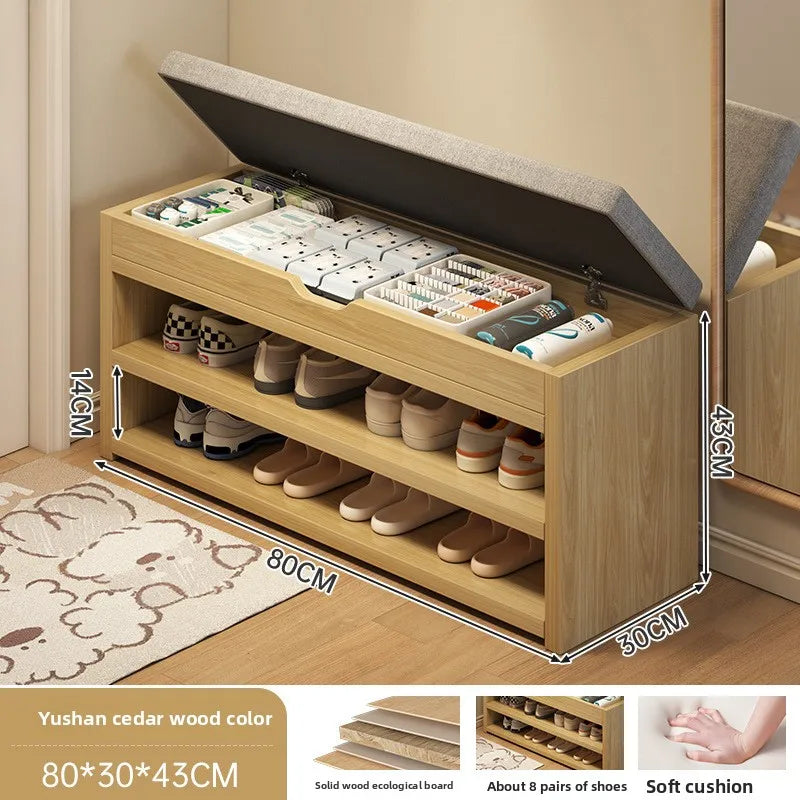 The shoe change stool is at the door the shoe cabinet, the sitting stool is extremely narrow can sit on the shoe rack Oasis Select 21