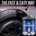 Black Tire Wax Polish 150ml – Rubber & Vinyl Restorer + Sponge