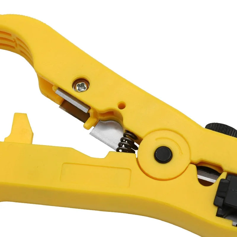 Multi-functional Electric Cable Pliers Stripping Knife Wire Cutter Stripper Tool for UTP STP RG59 RG6 RG7 RG11 Coaxial Cable Oasis Select