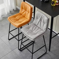 Nordic Light Luxury Soft Bag Bar Chair Restaurant Cafe Milk Tea Shop Homestay Wrought Iron High Chair Wine Bar Chair Bar Stool Oasis Select Default Title
