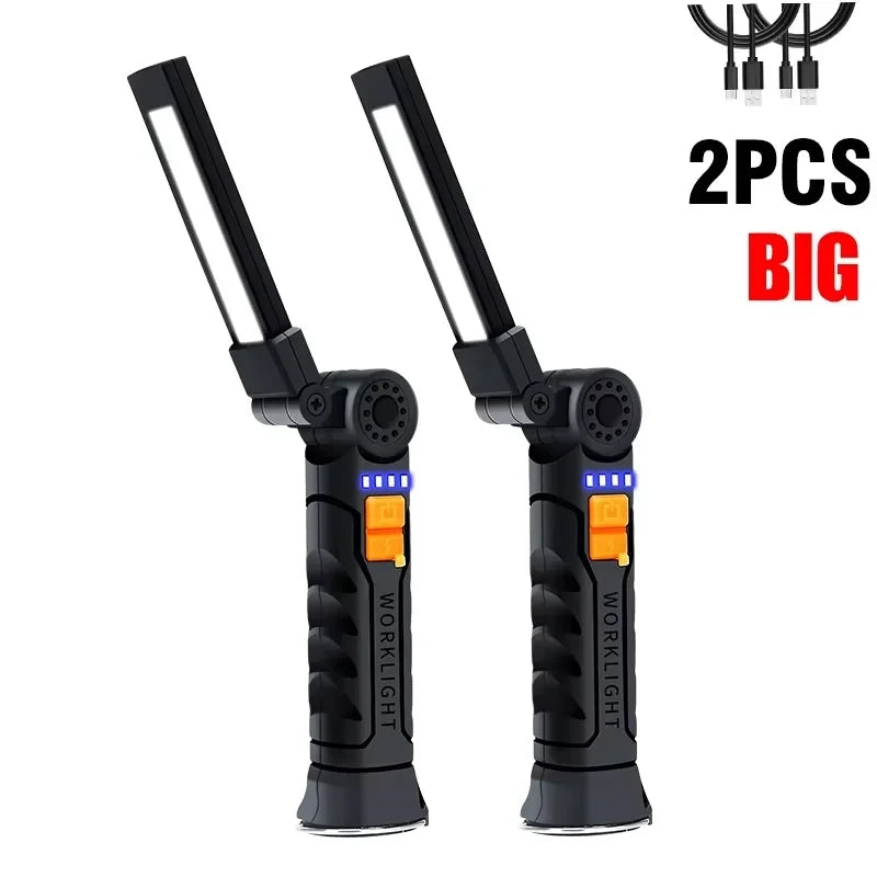 KDULIT COB LED Work Light – USB Rechargeable Magnetic Torch