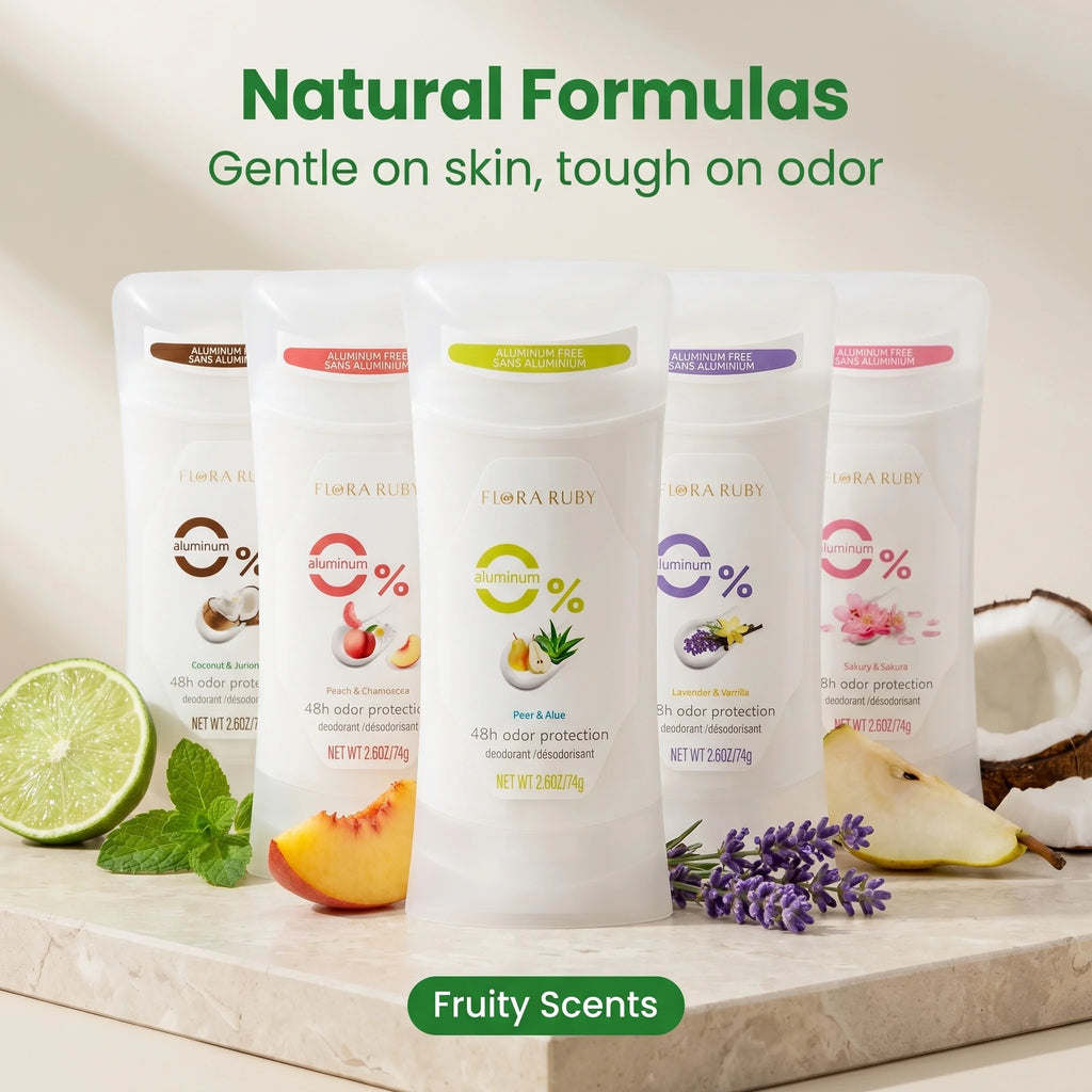 Flora Ruby deodorant stick, long lasting fragrance, keep fresh all day,Eliminate Odor Underarm,Suitable for Daily,Exercise Oasis Select