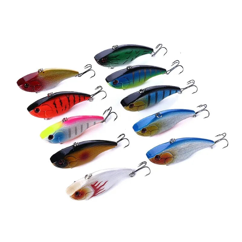 2026 7.5cm/18g VIB Fishing Lure 3/5/8PCS Of Random High Quality Artificial Biomimetic Fishing Lure Outdoor Fishing Accessories Oasis Select