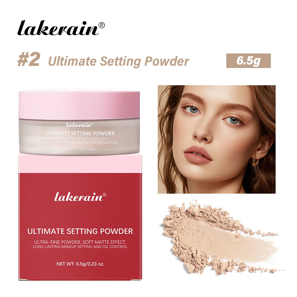 Loose Baking Setting Powder Long Lasting Oil Control Natural Face Matte Waterproof Brightening Loose Powder Makeup Cosmetics Oasis Select 7 Natural Skin