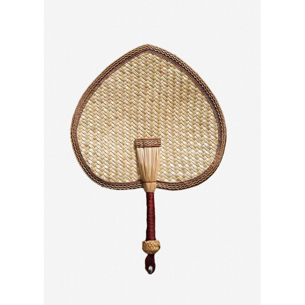 1pc Hand-Woven Woven Straw Hand Fan Old Summer Natural Environmentally Friendly Hand-Woven Fan Decorative Fan For Home Decor Oasis Select