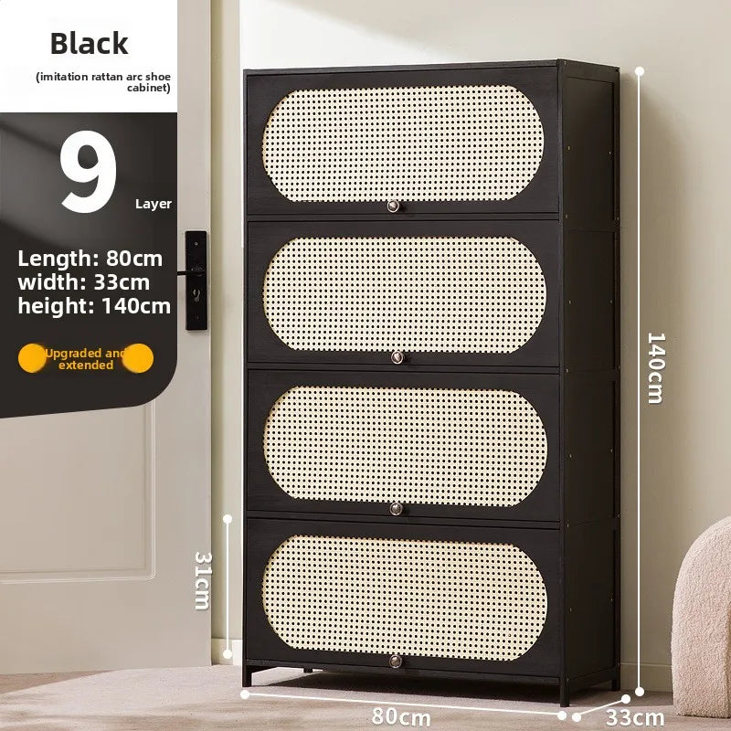 Shoe Cabinet Creative Entrance Cabinet Entrance Door Living Room Locker Storage Integrated Dust-proof Shoe Rack Oasis Select Nine floors 80