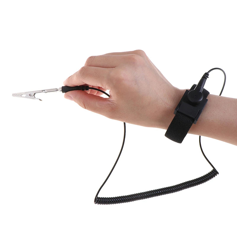 Anti Static Wrist Band Adjustable Strap Bracelet Factory Computer Electronic Industrial Safety Professional Accessory Oasis Select 1pcs