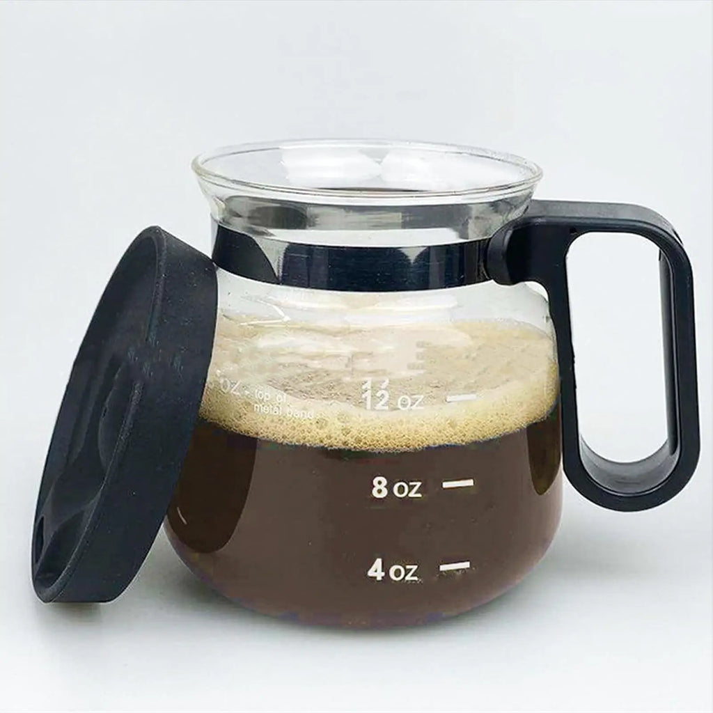 Clear Glass Coffee Mugs 16oz Glass Coffee Cups Travel Mug Pot Drinking Cups with Lid for Hot Cold Beverage Milk Latte Cappuccino Oasis Select
