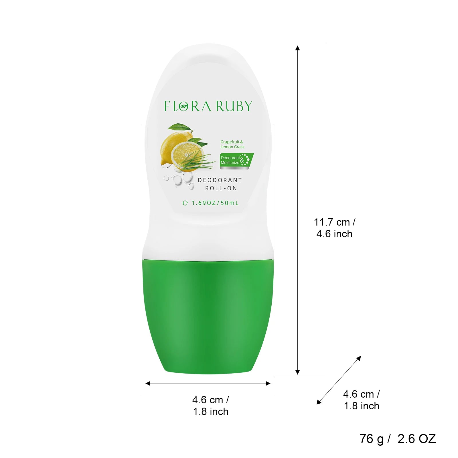 Body Deodorant roll on aluminum free deodorant ball provide 48hr odor protection Compact And Portable Suitable For Sport and use Oasis Select
