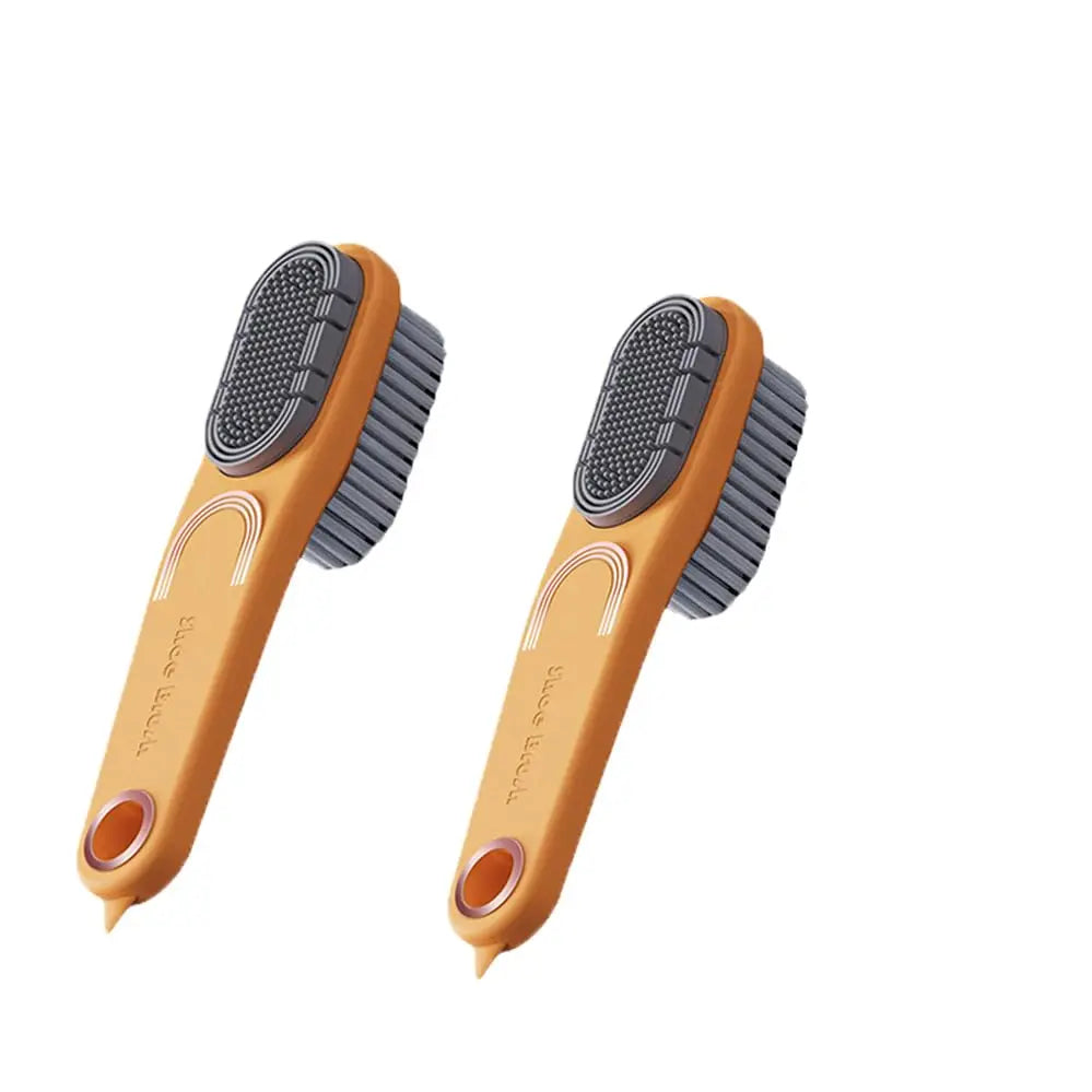 Double-sided Rubber Shoe Brush Soft Bristles Clothes Shoe Brushes Care Specialized Brush Waterproof Dirt Removal Cleaning Tool Oasis Select