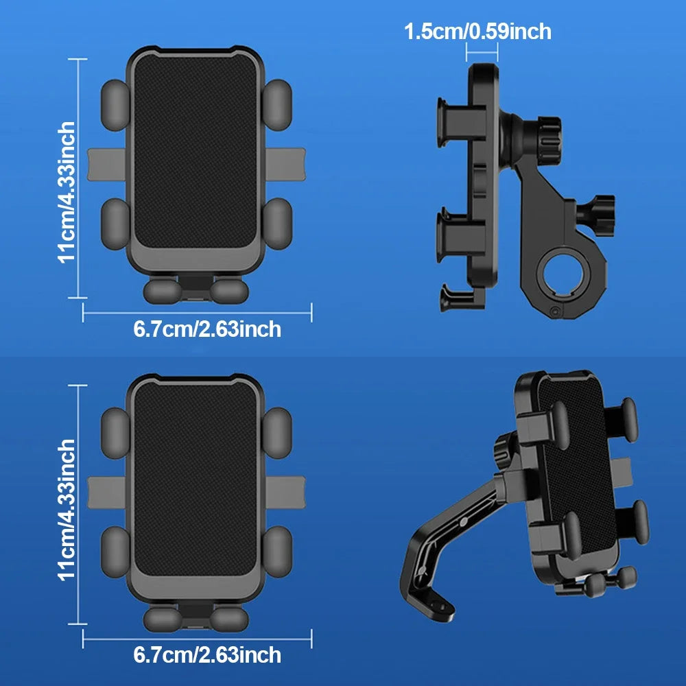 Motorcycle Helmet Phone Holder | Waterproof Sun Shade Mount