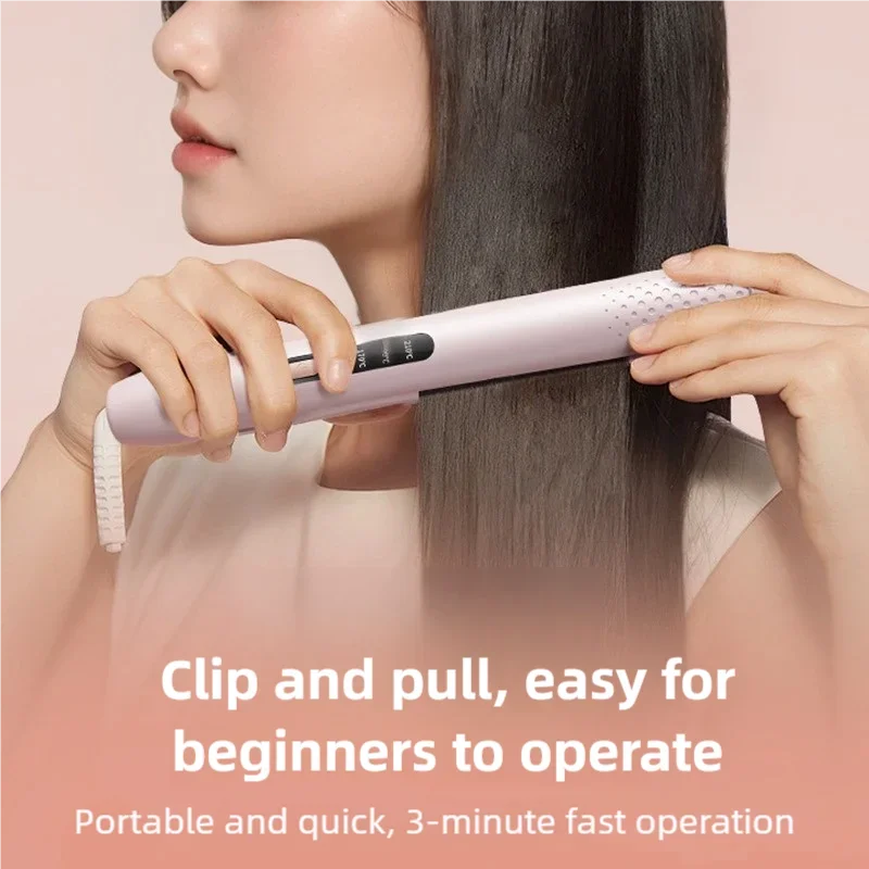 URGGU 2-in-1 Hair Straightener & Curling Iron | LCD Display