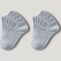 1-20pairs Wholesale Unisex Socks, Breathable Sports Socks, Solid Color Boat Socks, Comfortable Cotton Ankle Socks, White Oasis Select 10pairs gray