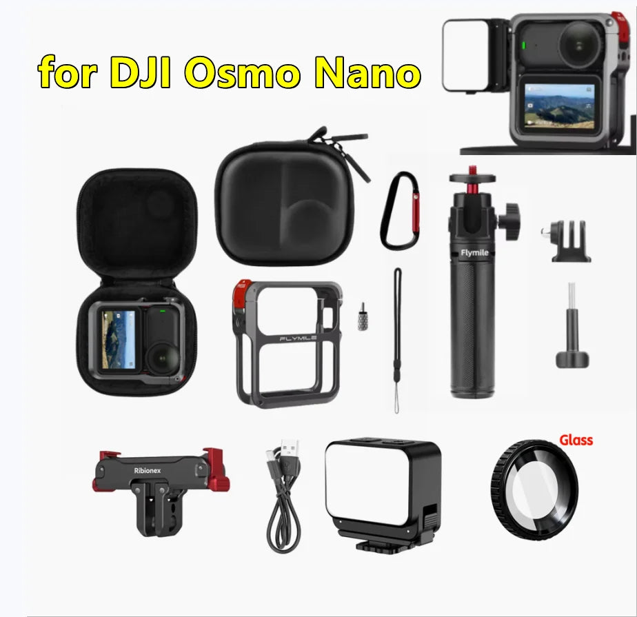 DJI Osmo Nano Aluminum Cage | Cold Shoe & Quick Release