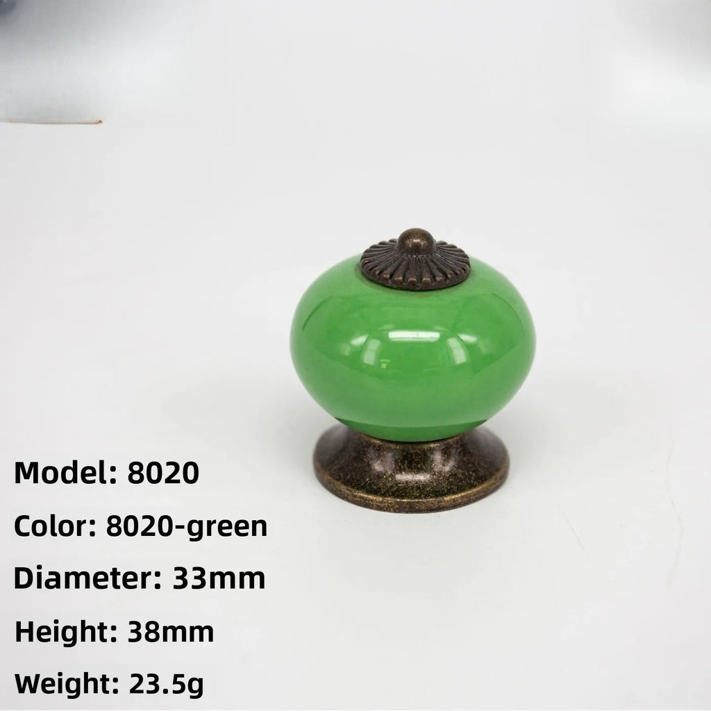 2pcs Vintage Furniture Handle Door Knobs Drawer Cupboard Pull Handle Pumpkin Oasis Select 2 PCS E