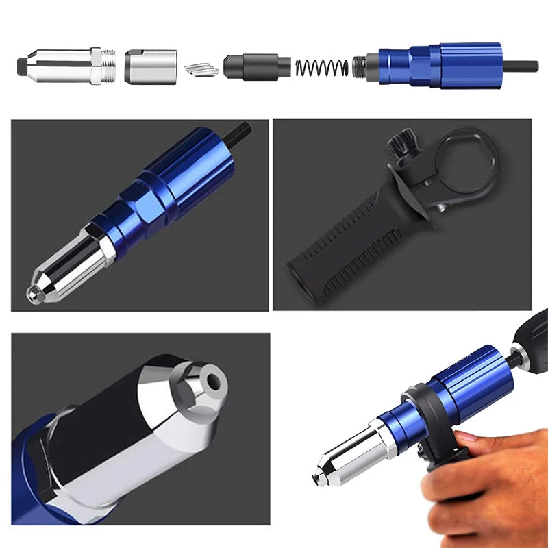 SLADE Electric Rivet Gun Drill Adapter 2.4–4.8mm | Cordless Rivet Gun Adapter Oasis Select