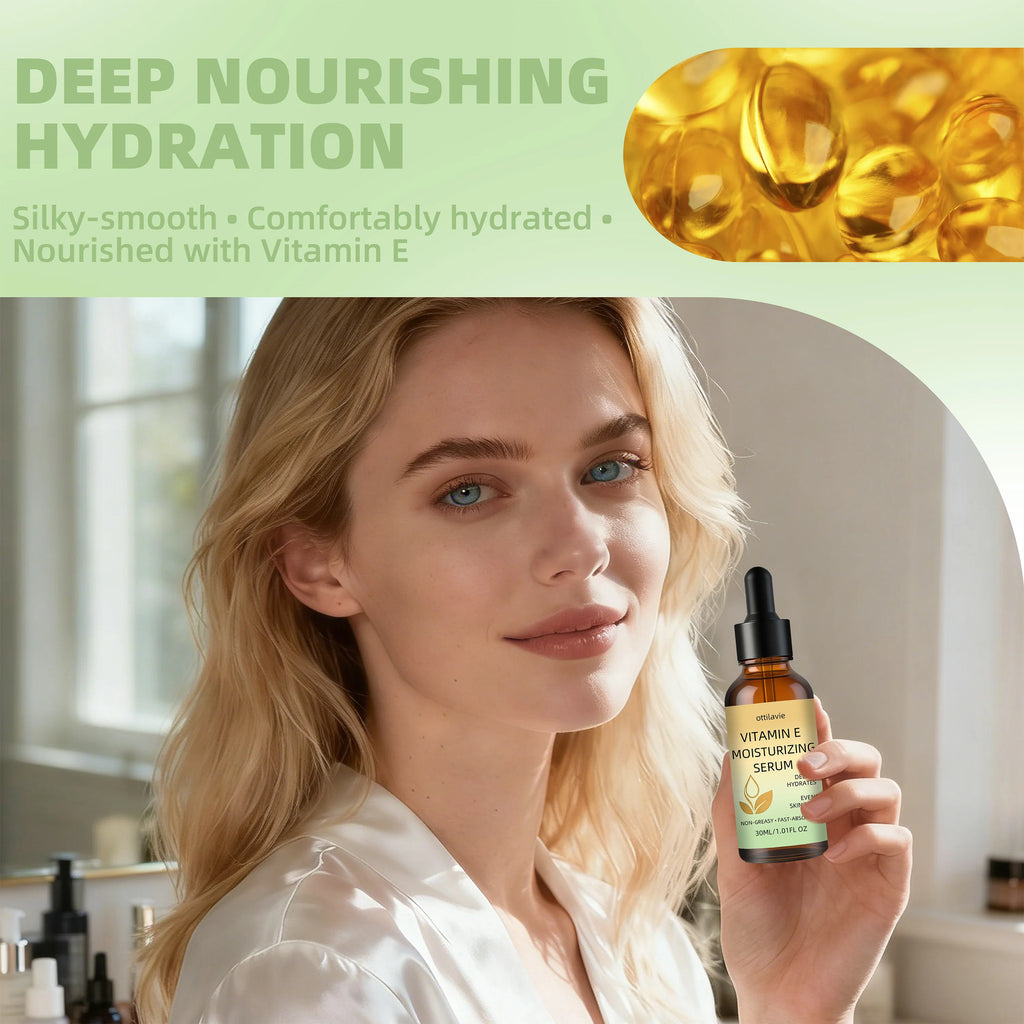 ottilavie Vitamin E Moisturizing Serum | All-Day Hydration Face Serum Oasis Select