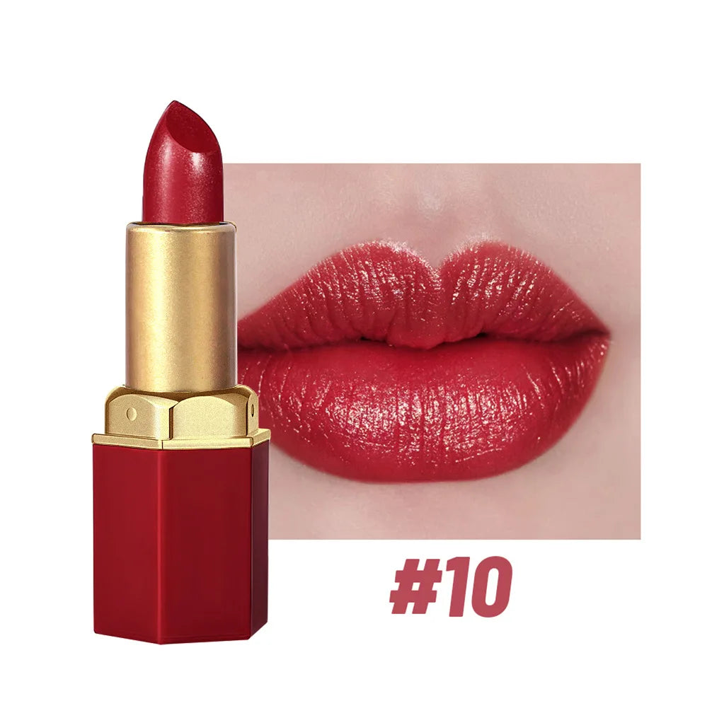 SAM SUGAR Gold Bar Glitter Lipstick – 6 Shades, Long Lasting