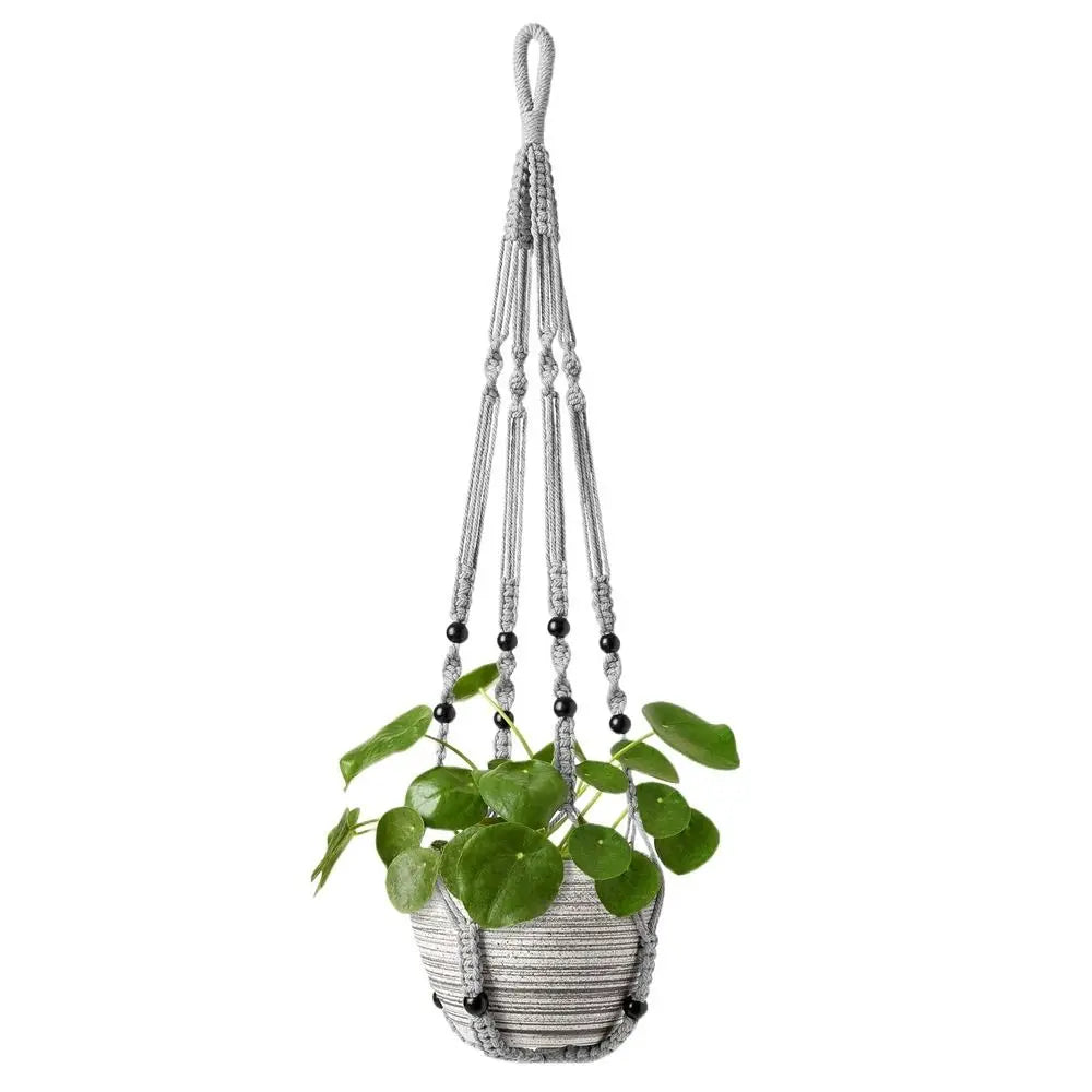 Tray Boho Cotton Rope Hanger Flower Pot Gardening Handmade Plant Hanger Creativity DIY Tassel Hanging Basket Home Oasis Select Style H