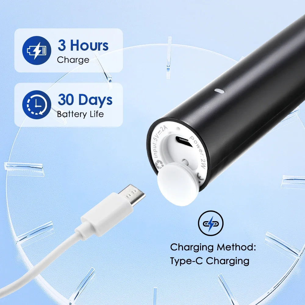 URGGU Sonic Electric Toothbrush – 5 Modes, Timer & 4 Heads