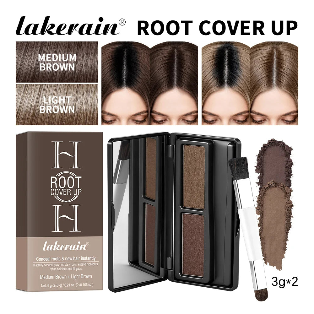 Natural Hair Powder Palette Hair Line Shadow Makeup Hair Concealer Long Lasting Waterproof Root Cover Up Instant Coverage Powder Oasis Select 5Medium And Light