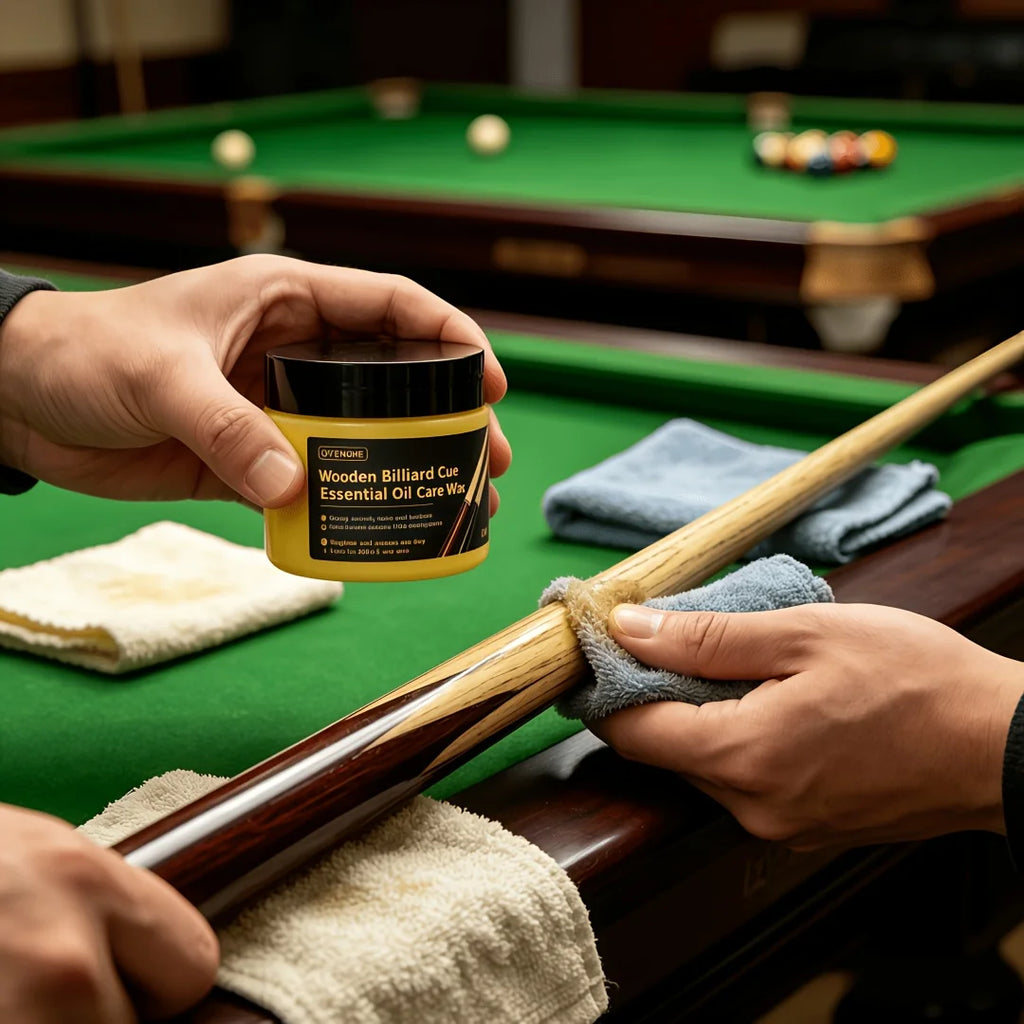 Essential Oil Care Wax for Wooden Billiard Cues | Polish & Shine Billiard Cue Polish Oasis Select