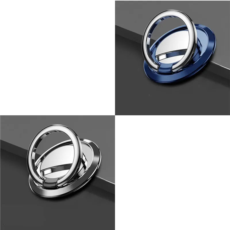 1/2/3pcs Luxury Finger Ring Holder Stand Grip 360 Rotating For Mobile Phone Car Magnetic Mount Phone Back Sticker Pad Unniversal Oasis Select 2pcs mix 1