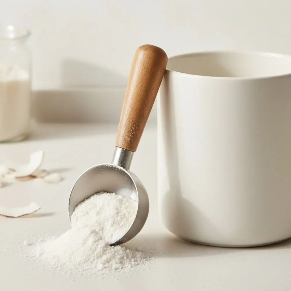30ml Wood Handle Coffee Scoop – Stainless Steel Measuring Spoon