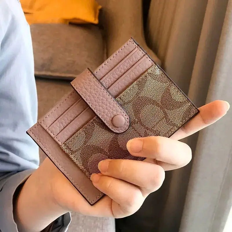 Monogram Ultra-Thin Card Holder Mini Envelope Wallet for Women