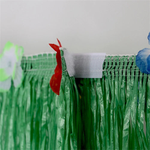 100X60CM Tropical Luau Grass Table Skirt Luau Party Tiki Hawaii Theme Summer Beach Birthday Party Decor Outdoor Hanging Ornament Oasis Select