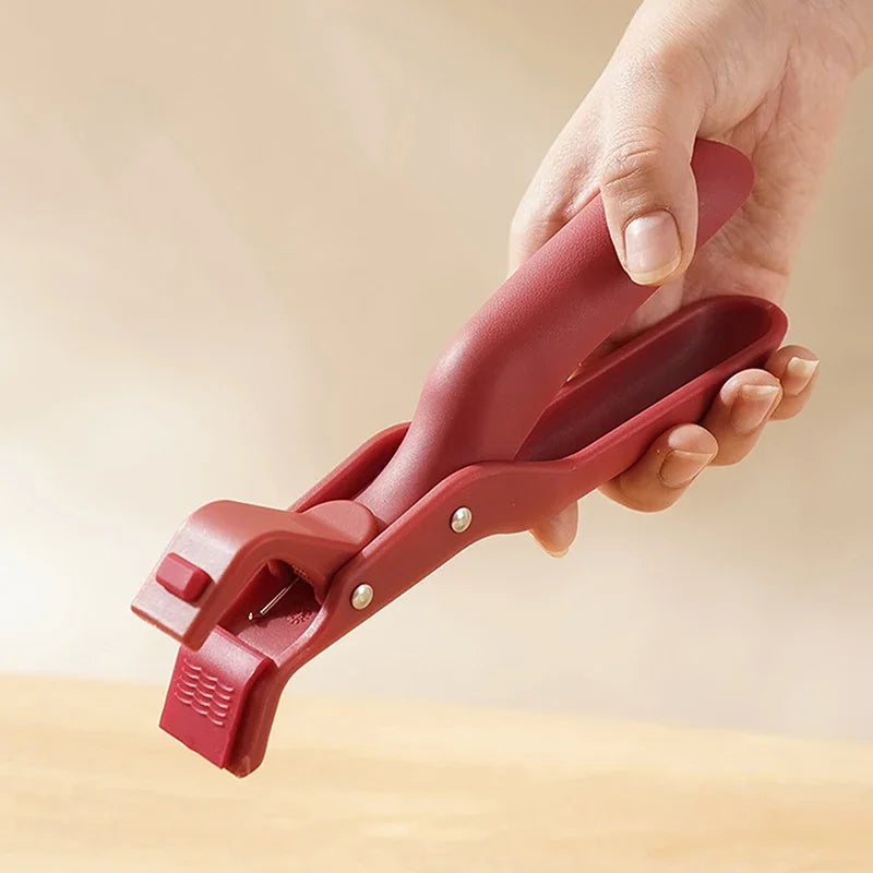 1pcs Hot Plate Gripper Clips Holder Tongs Bowl Holder Pot Clip For Moving Hot Plate Bowls Pizza Pan Air Fryer Microwave Oven Oasis Select