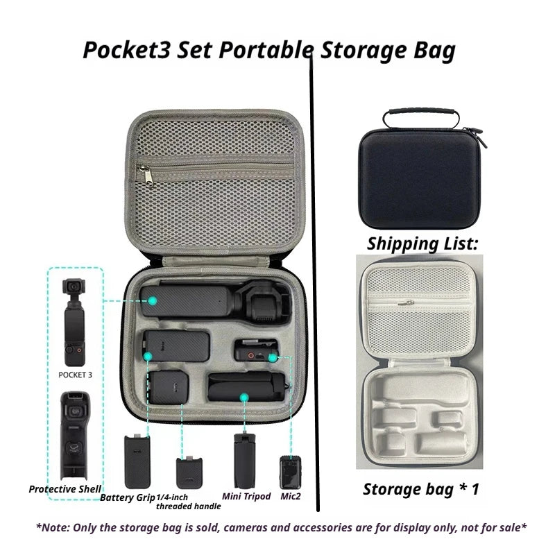 DJI Osmo Pocket 3/4 Accessories Kit – Case, Tripod & Mount