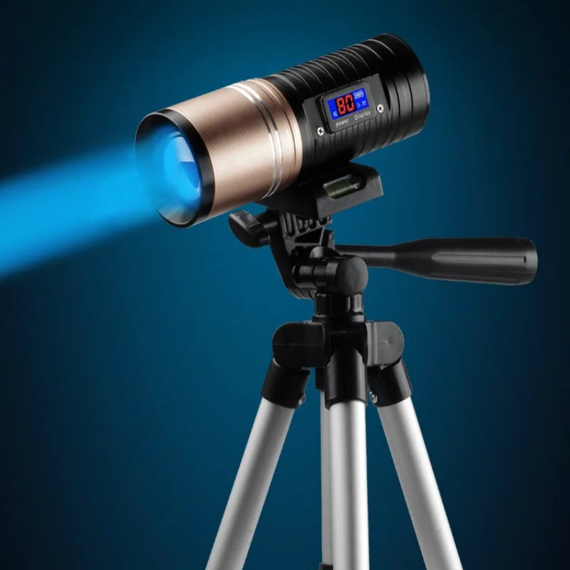 SHINEKNOT 800LM Zoomable LED Night Fishing Flashlight | 10W