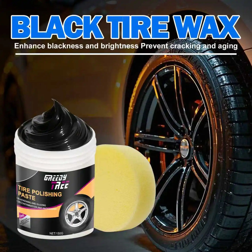Black Enamel Tire Polish Paste – Quick-Dry Shine Restorer Tire Polish Paste Oasis Select