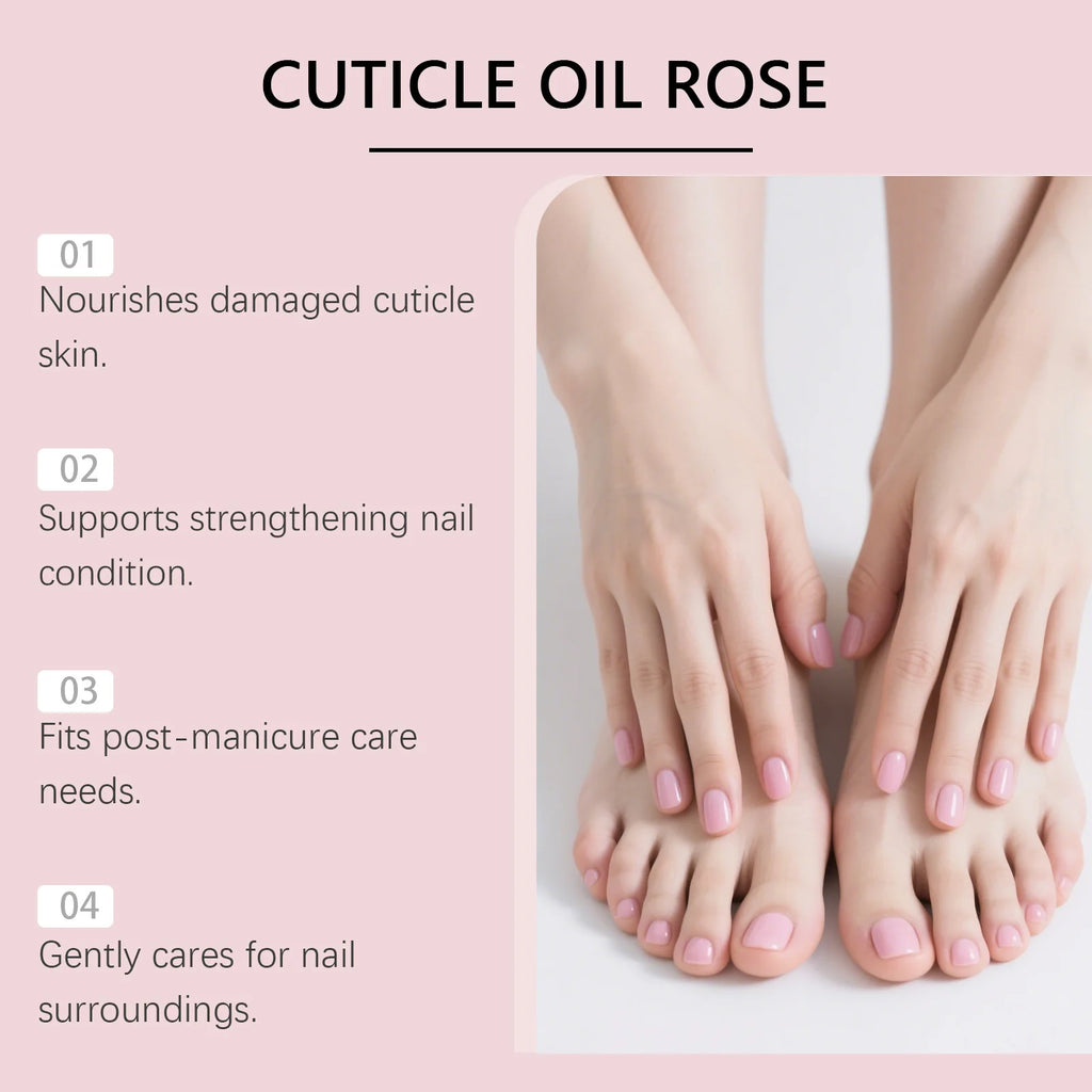 Nail Care Damaged Area Multi-Flavor Cuticle Oil Strengthens Moisturizes Nails Daily Gentle Portable Shine Smooth Care Oil Oasis Select