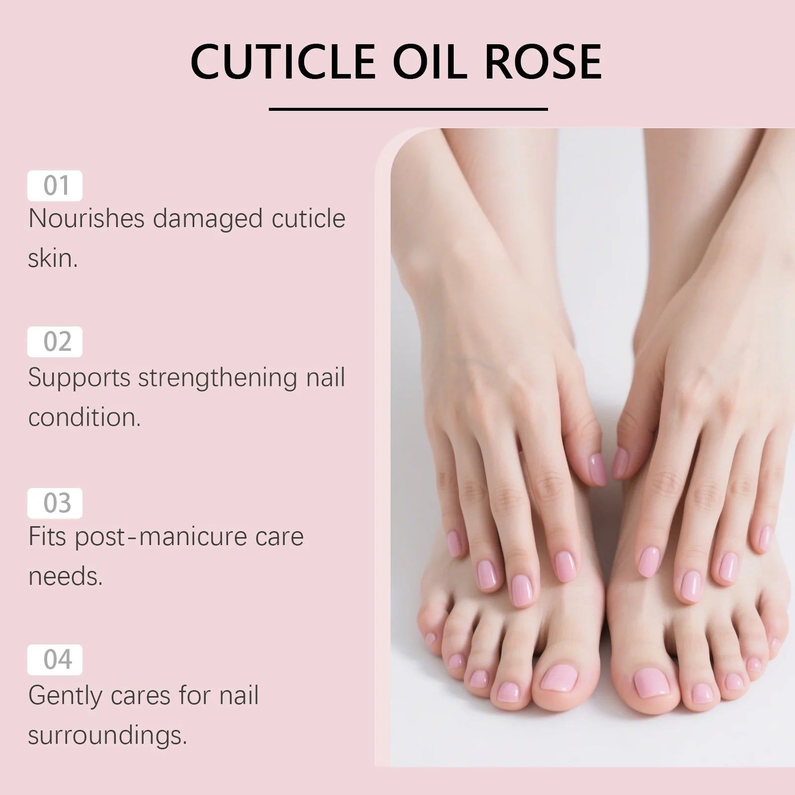 Nail Care Damaged Area Multi-Flavor Cuticle Oil Strengthens Moisturizes Nails Daily Gentle Portable Shine Smooth Care Oil Oasis Select