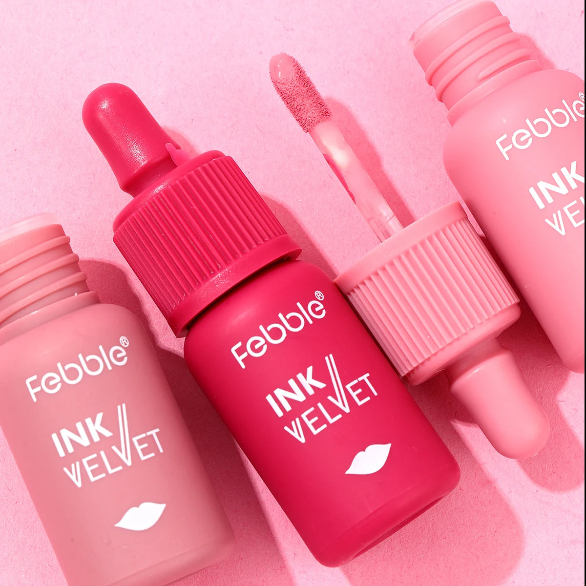 Febble 12-Color Matte Velvet Liquid Lipstick Set | Long-Lasting