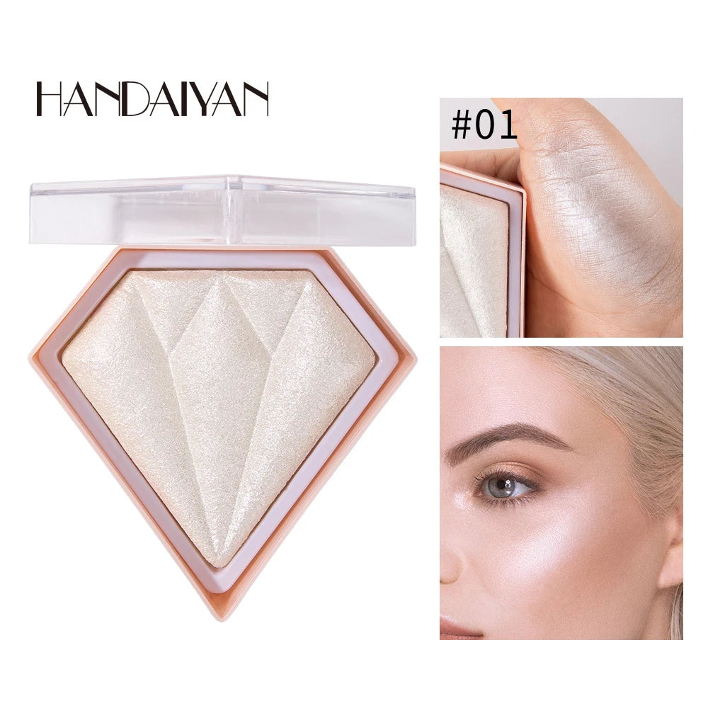 Handaiyan 5-Color Diamond Shimmer Highlighter Contour Palette