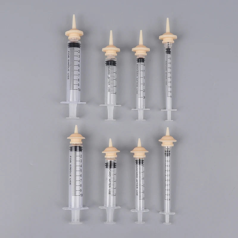 Pet Oral Syringe Feeder with Silicone Nipple | Puppy Kitten