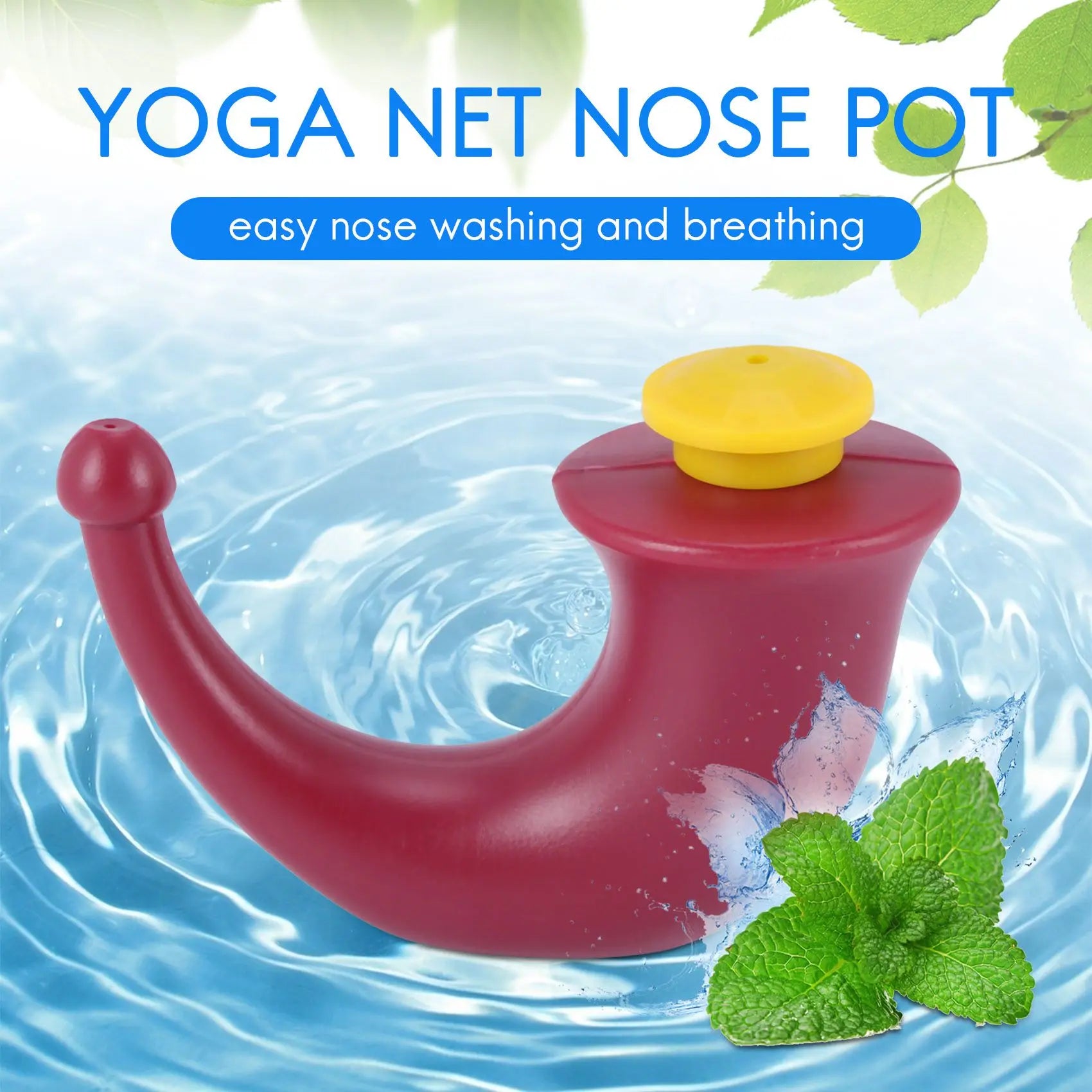 Yoga Nasal Neti Pot Rinsing Nose Wash System Sinus Irrigation Sinuses 200mL Oasis Select
