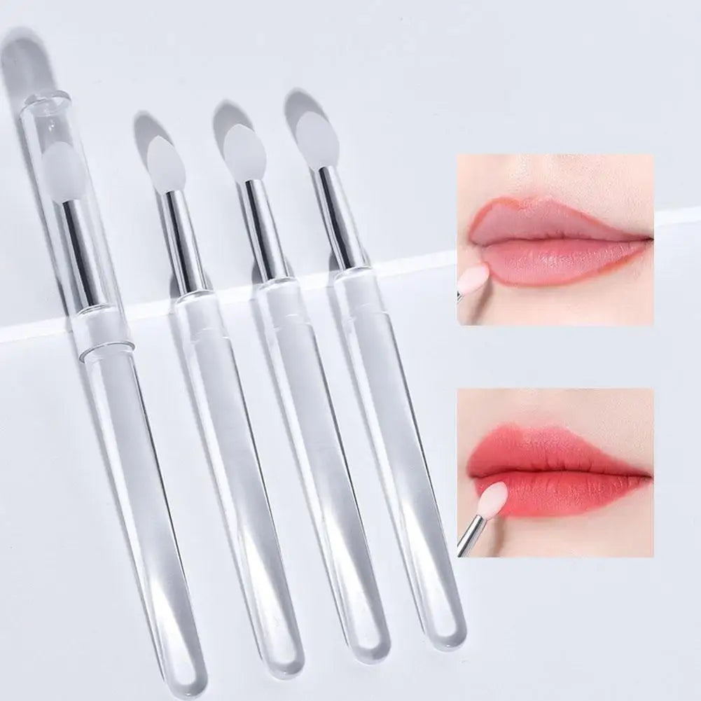 Portable Retractable Makeup Brush With Clear Cap Travel Lip Brush Concealer Brush Soft Fiber Hair Mini Cosmetic Beauty Tools Oasis Select