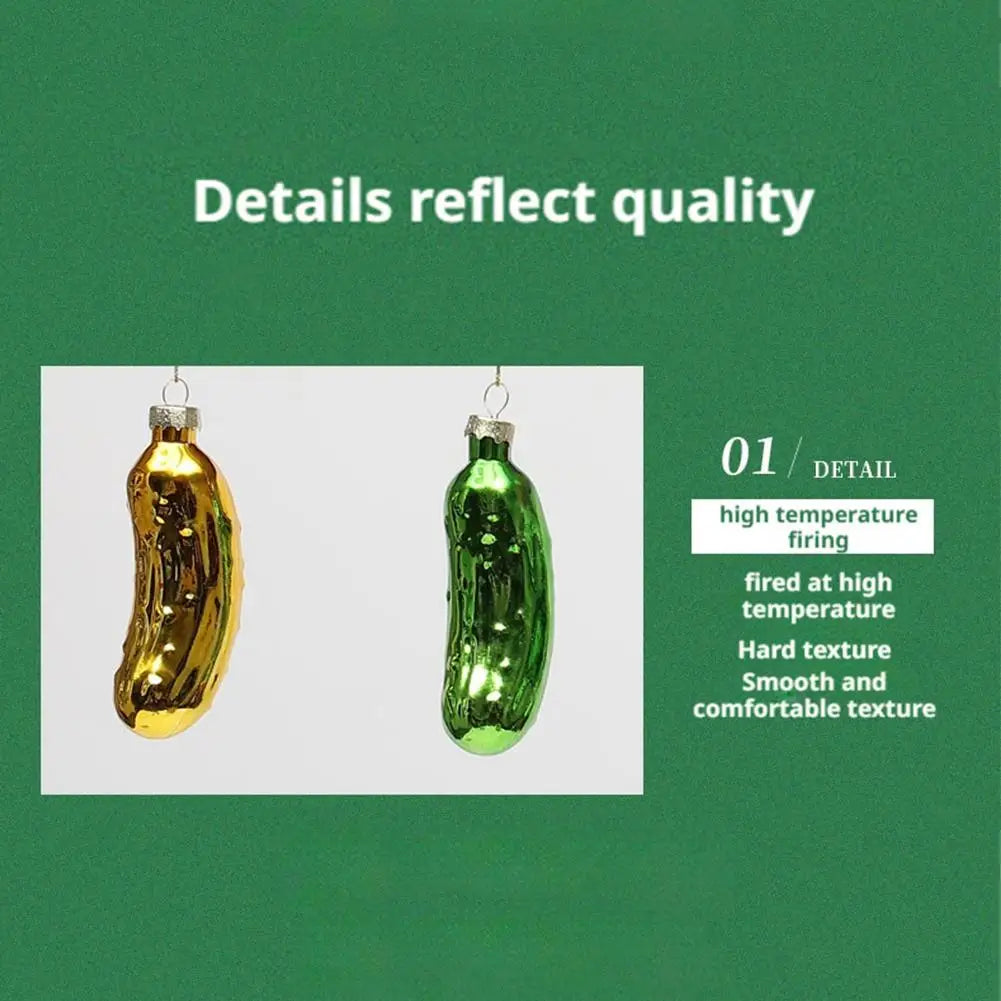 Cucumber Pickle Christmas Ornament – Novelty Tree Decoration