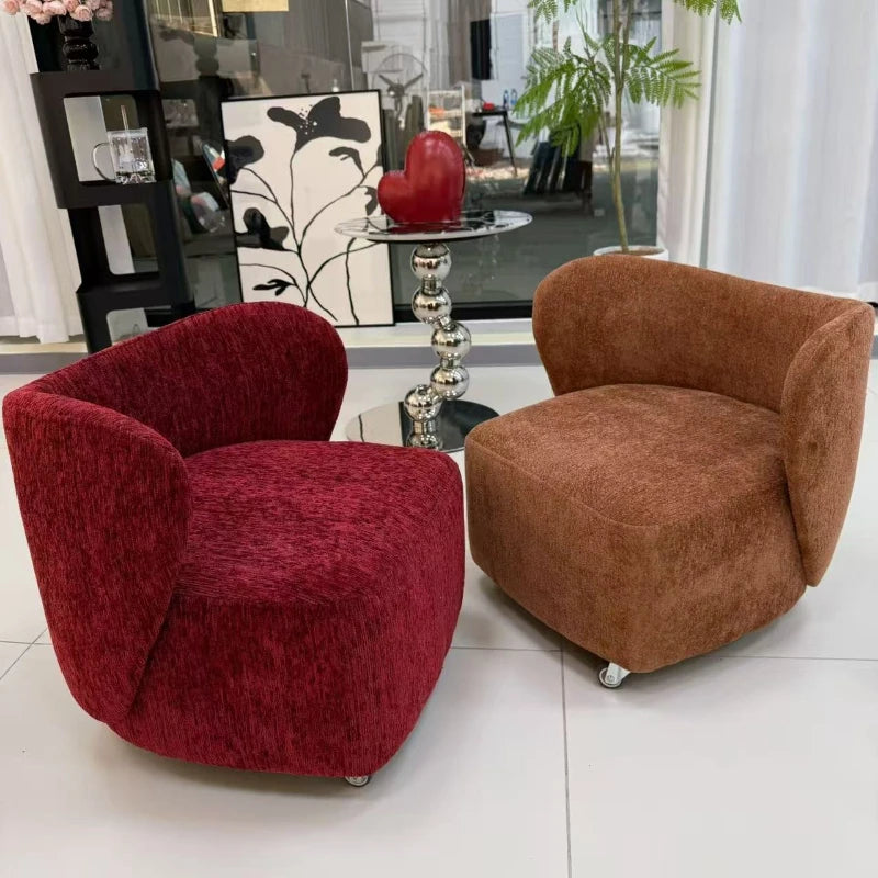 Single casual soft wrapping feeling movable lighting space light luxury yo stool pulley stool shoe changing stool Oasis Select
